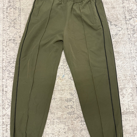 Blue Blush Olive Joggers with Black Trim - Picture 1 of 5